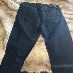 Black bootcut jeans